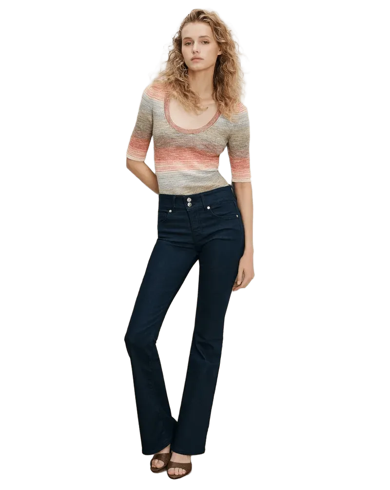 Beverly Mid-Rise Skinny-Flare Jean