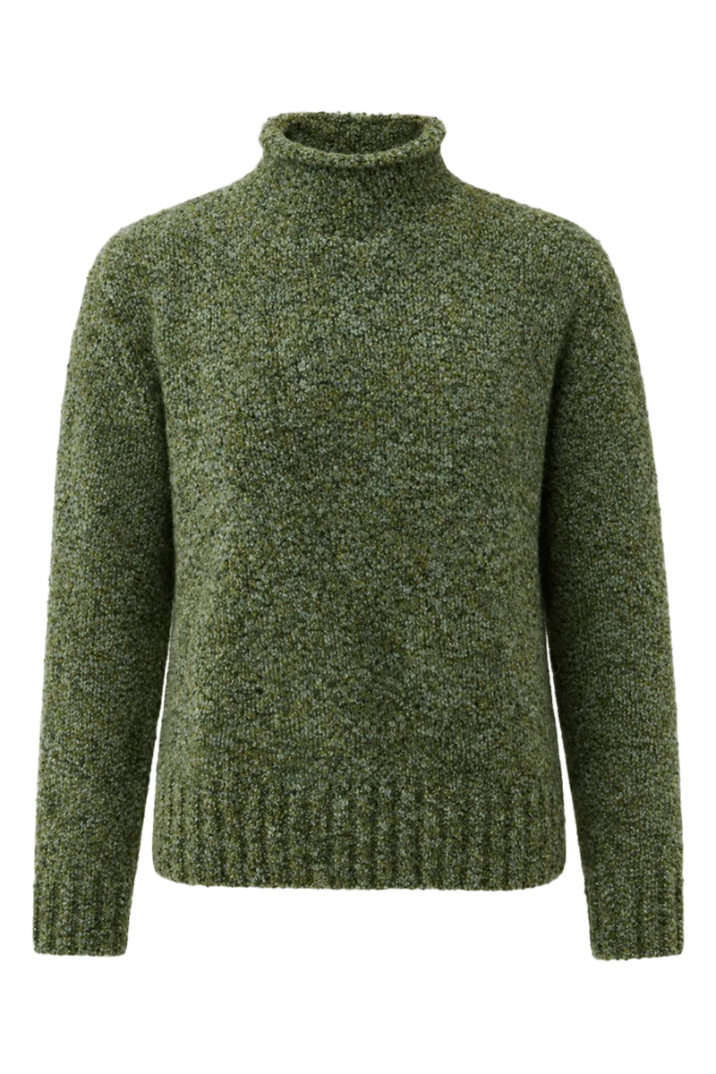 Stevie Teddy Sweater in Lovat Multi Cashmere/Silk