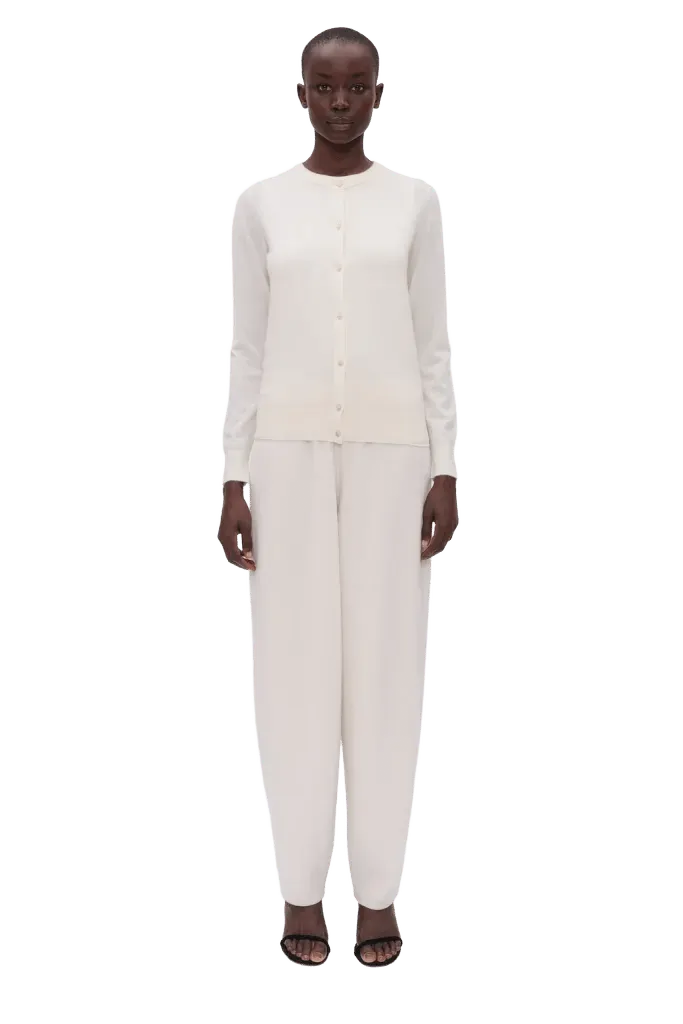 Nappa Cardigan - Ivory