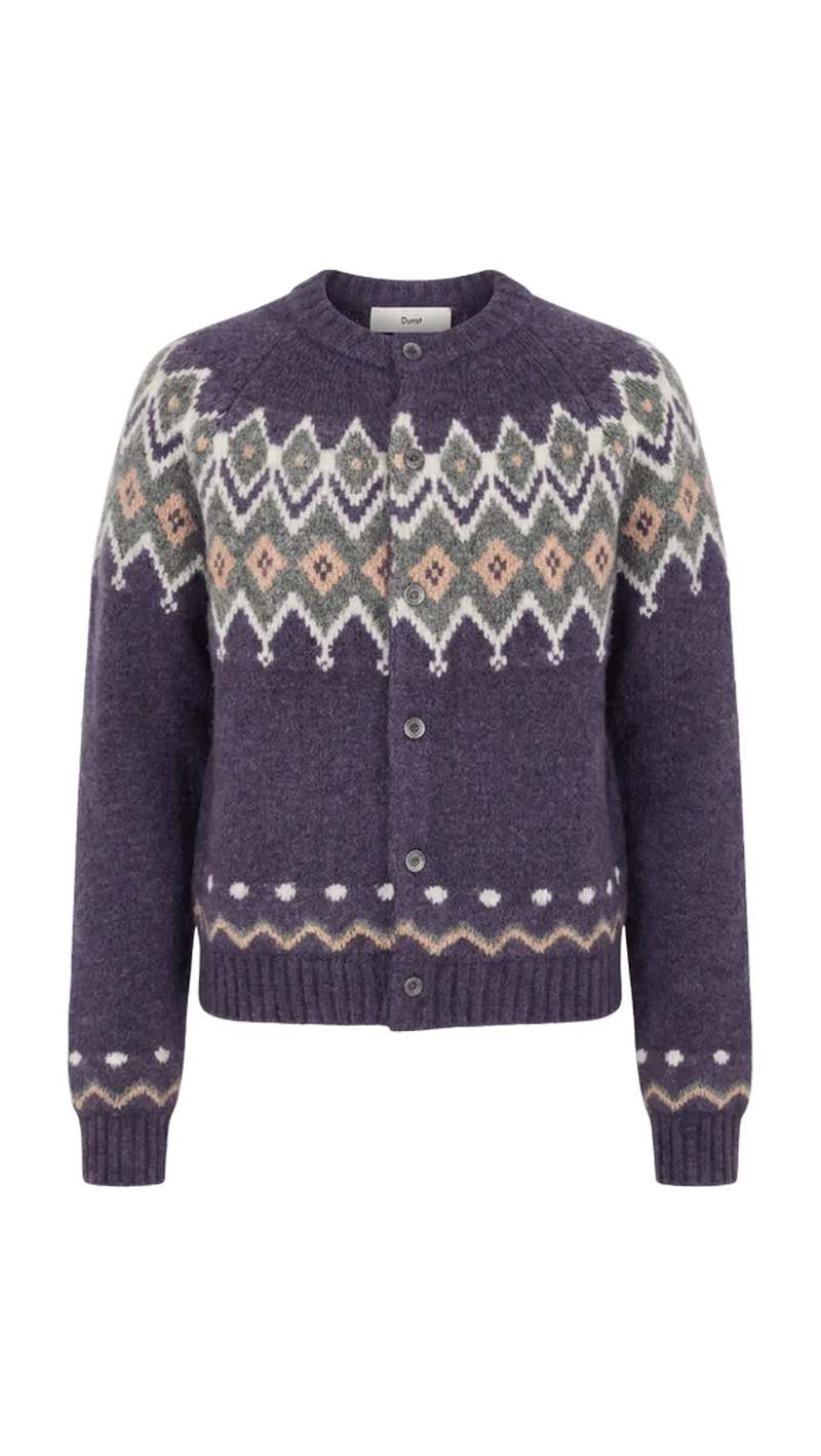 Unisex Chunky Pattern Cardigan