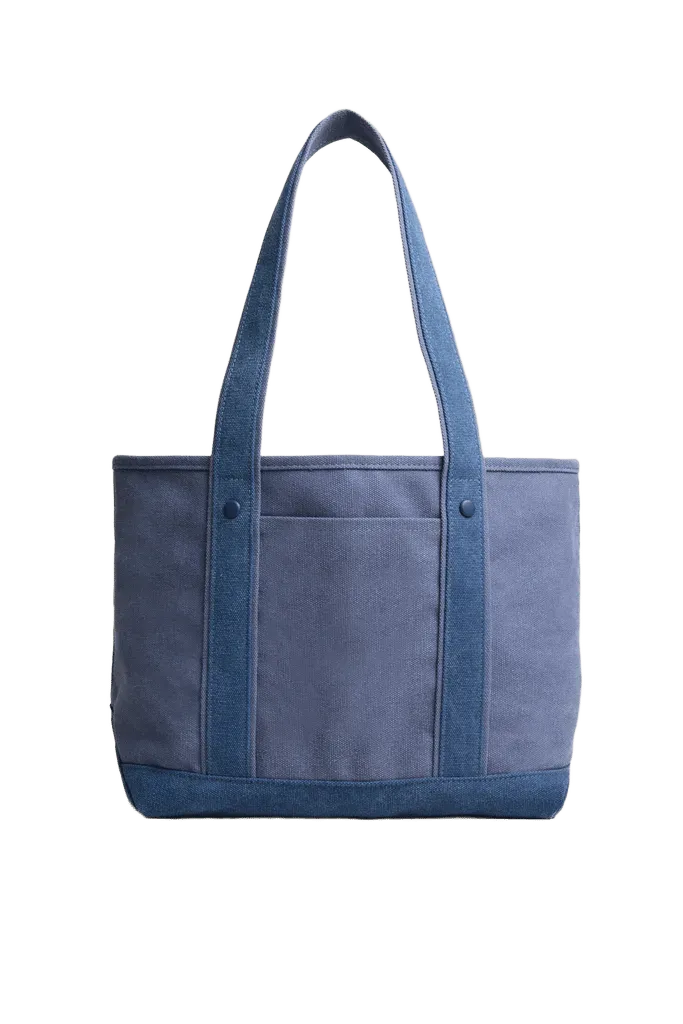 Small Cornflower Heritage Canvas Tote
