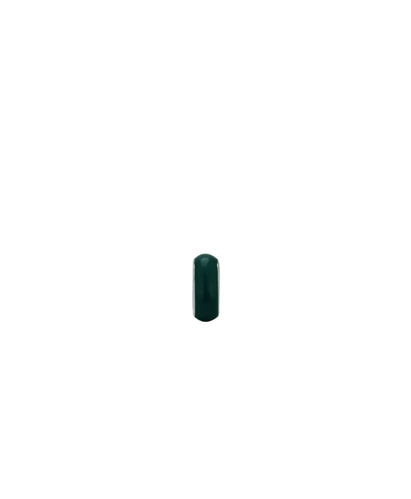 Teal Enamel Mini Bead