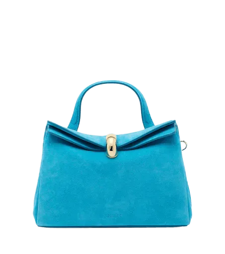 Valérie Small suede top-handle bag