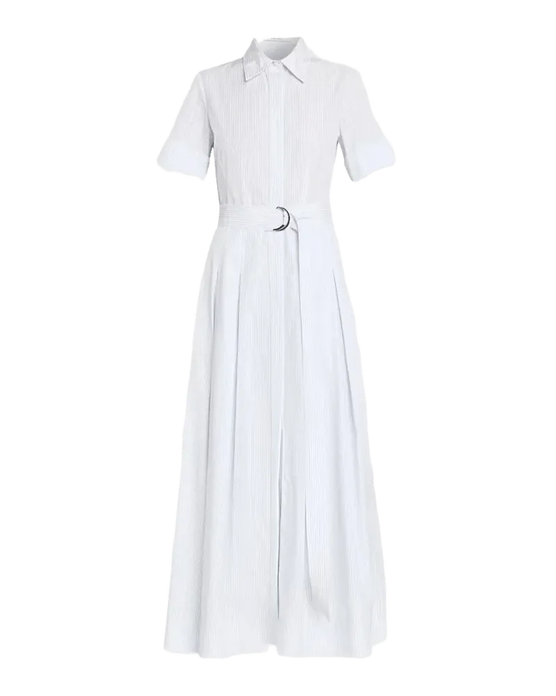 Leighton Striped Cotton Poplin Belted Midi Shirtdress