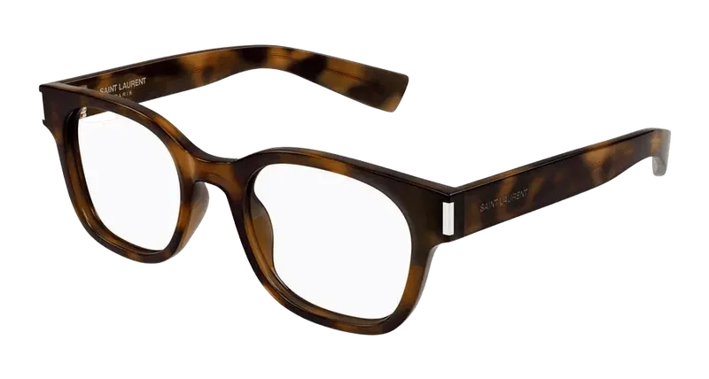 Saint Laurent SL Tortoiseshell Acetate Eyeglasses — Havana