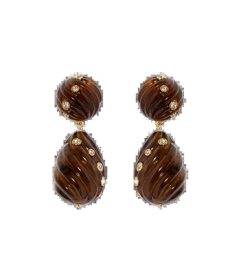 Raeni Drop Earrings in Tortoise