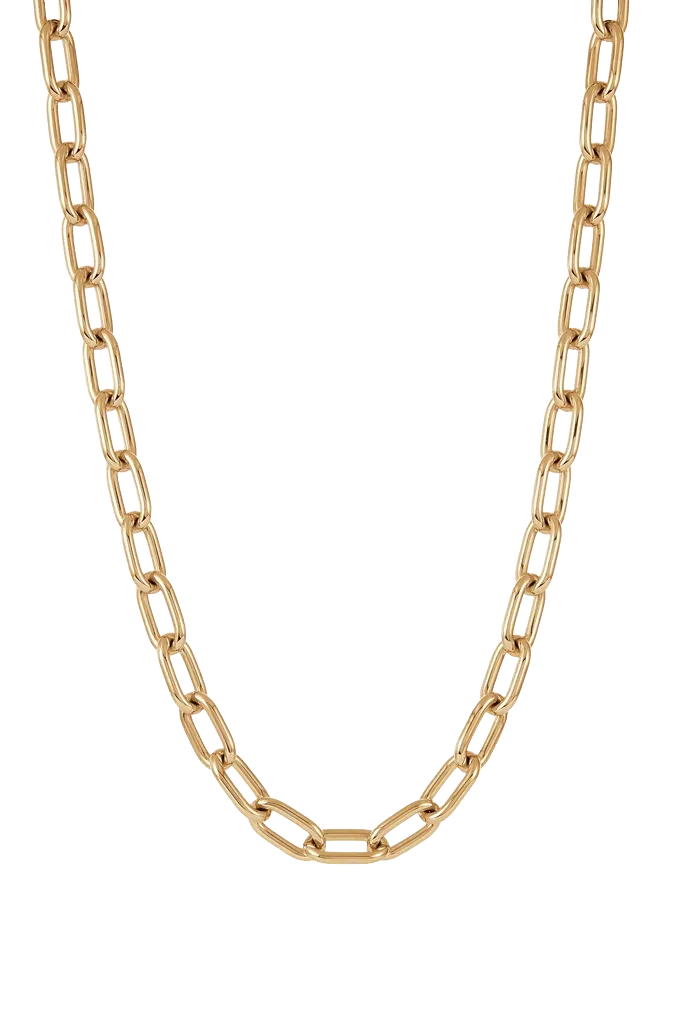 Medium Link Necklace in 18K Yellow Gold (Classic Links)