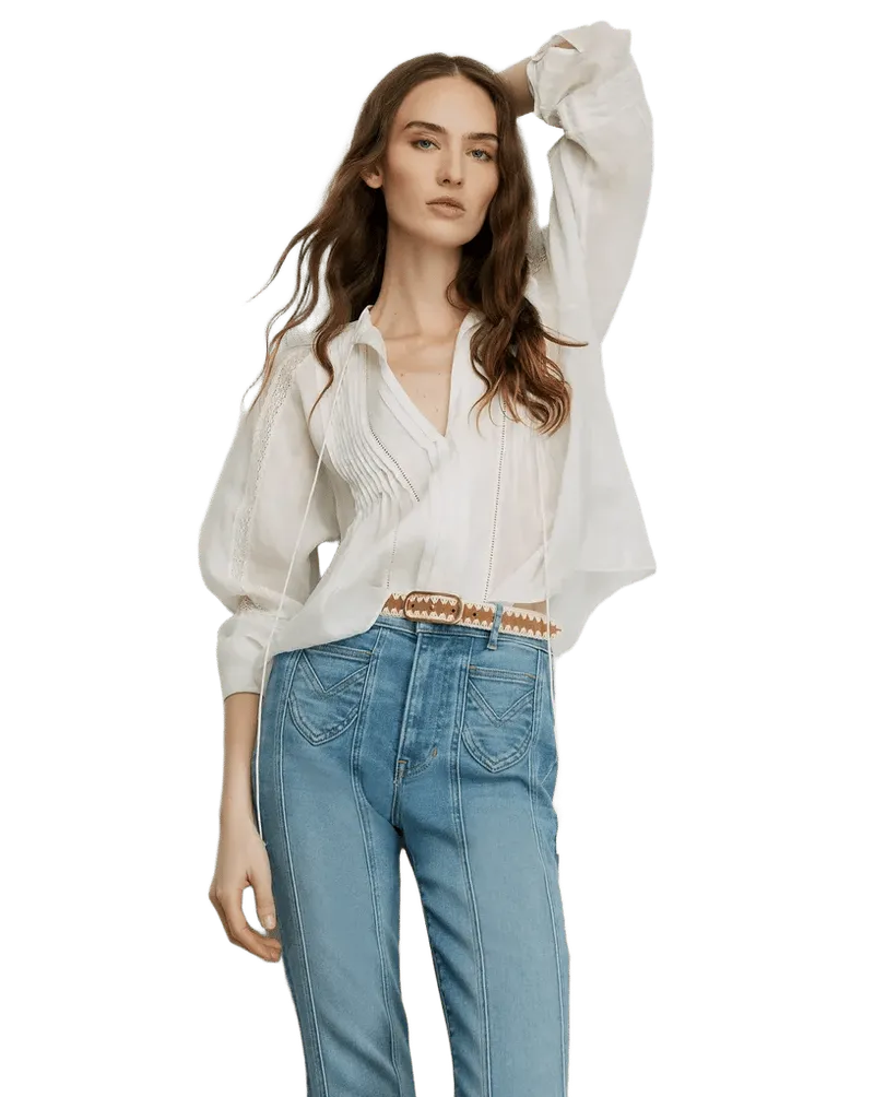 Sawyer Self-Tie Blouse