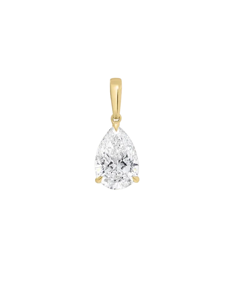 Pear Lab Diamond Pendant