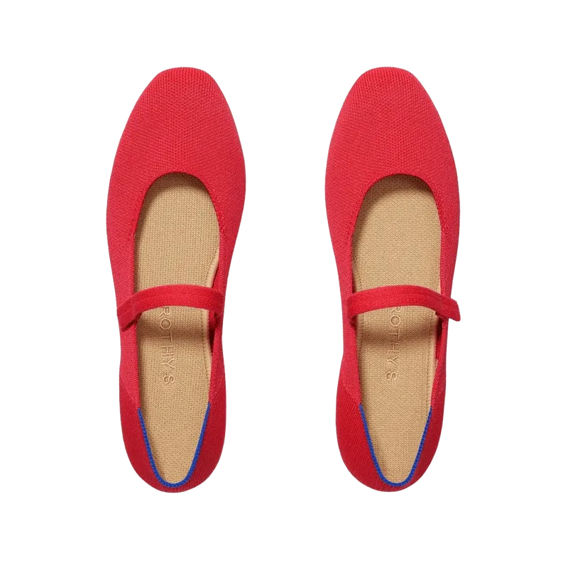 The Square Mary Jane - Lollipop Red