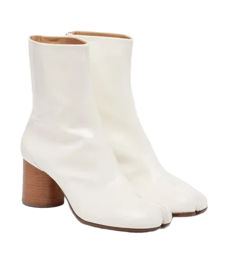 Tabi leather ankle boots