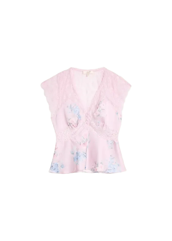 Verelle Floral Satin Top