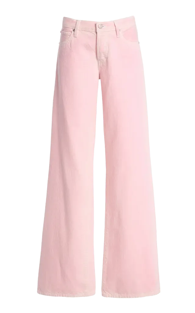 The Gray Rigid Low-Rise Flared-Leg Jeans