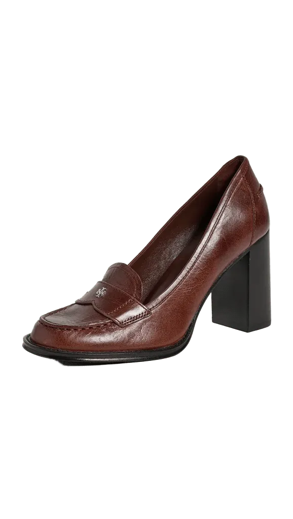 Vintage Heeled Loafers 85mm