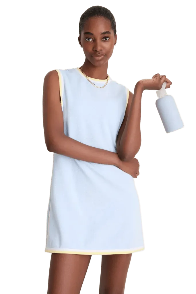 Light Blue Pique Cheryl Tennis Dress