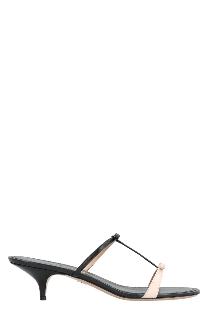 Ferragamo Mini Bow Mule — Black