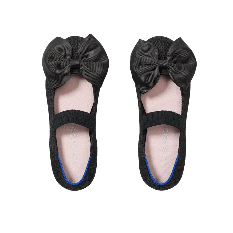 The Kids Big Bow Mary Jane - Black
