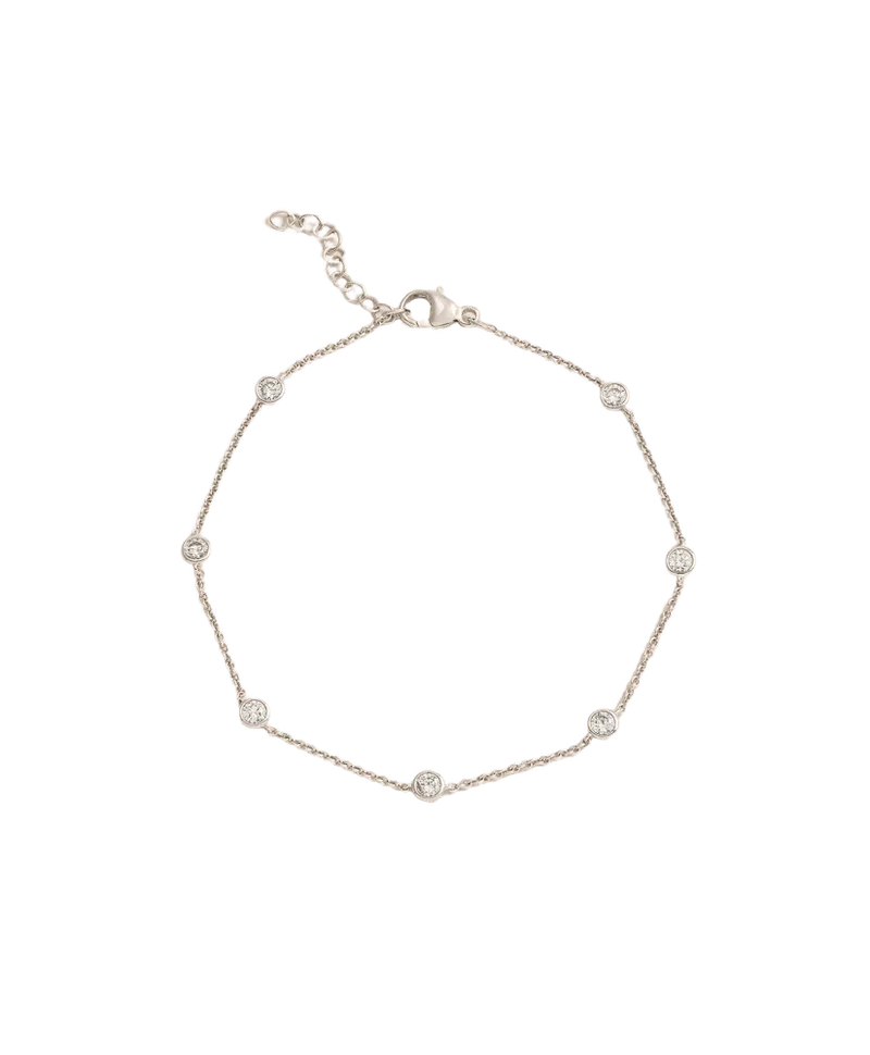 0.5 CT. Lab-Grown Diamond 14k Gold Station Bracelet