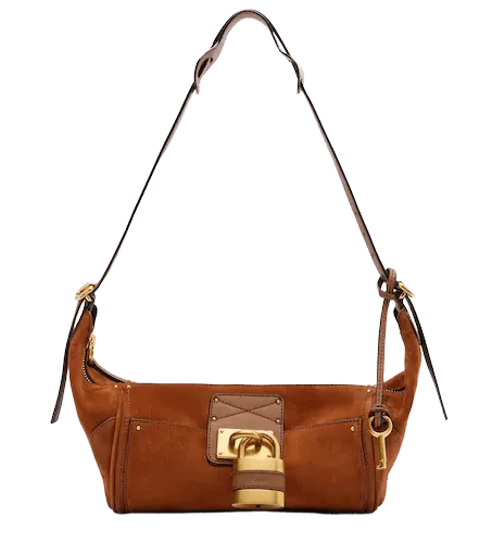 Paddington Small suede shoulder bag