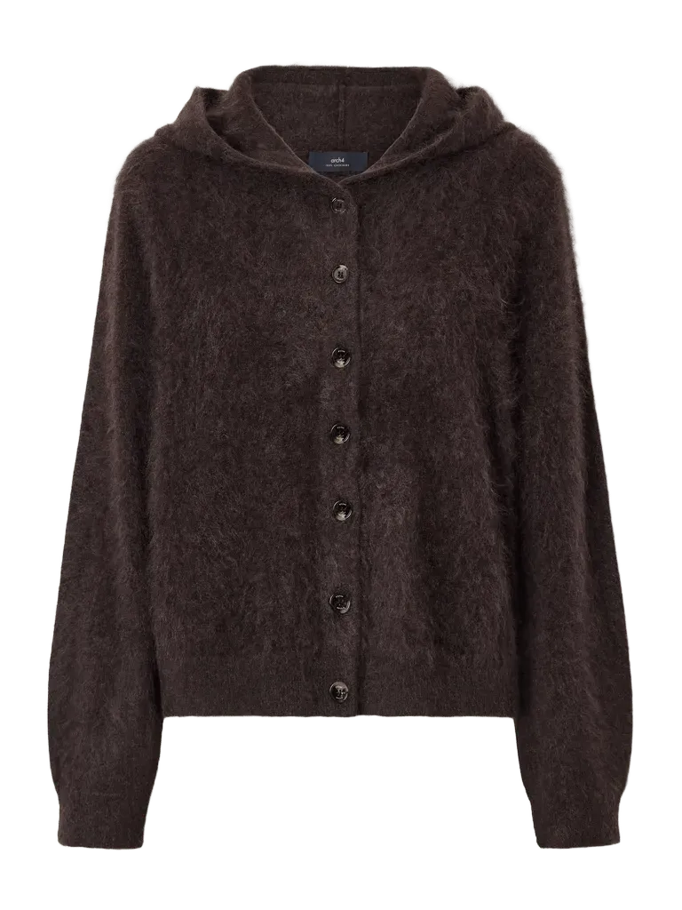 Evelyn hooded cashmere sweater