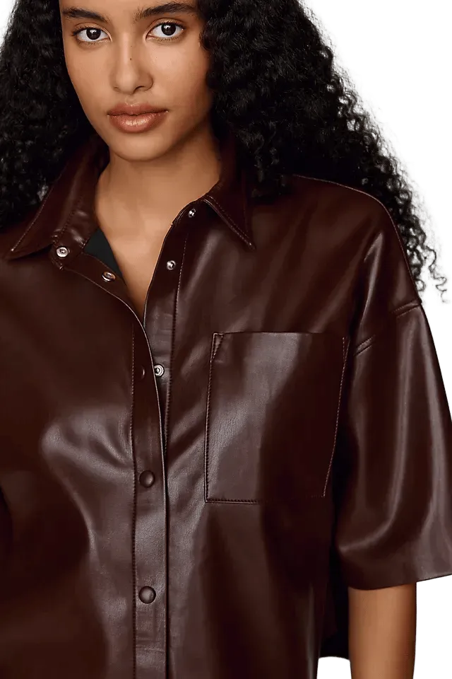 Citizens of Humanity Frances Cropped Cape Shirt