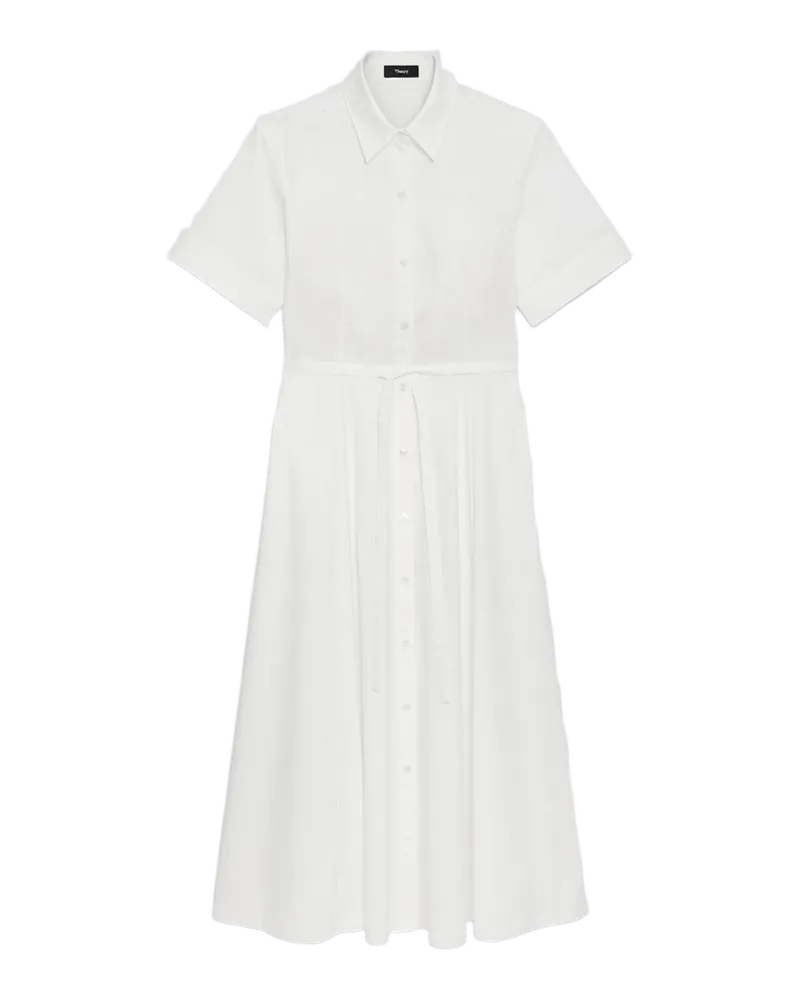 Belted Shirt Dress in Good Poplin