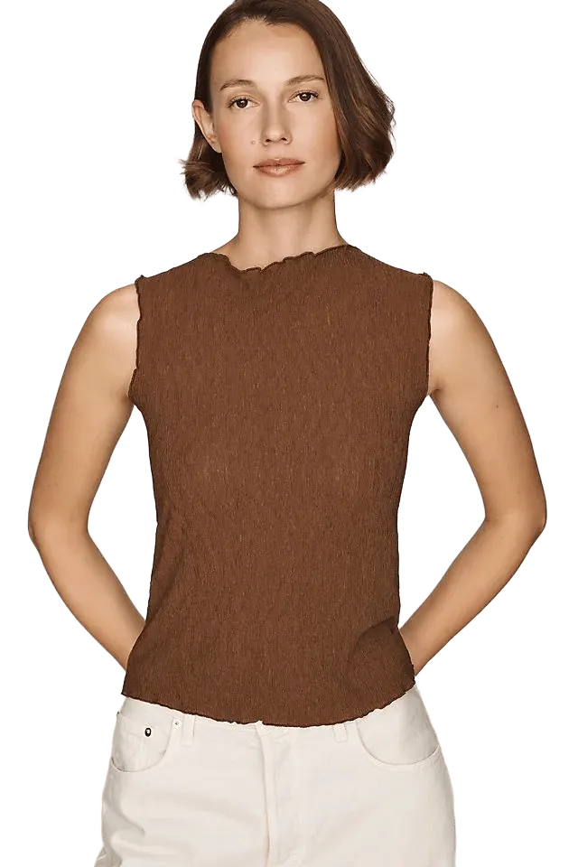By Anthropologie Plissé Knit Tank