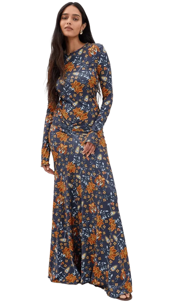 Annie Ruched Maxi Dress