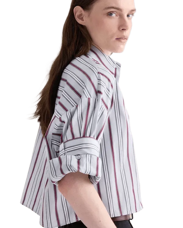 Next Ex Shirt in Striped Superfine Poplin