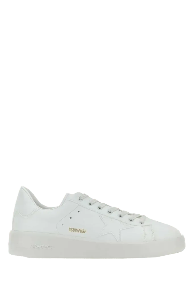 Golden Goose Deluxe Brand Leather Low-Top Sneaker — White