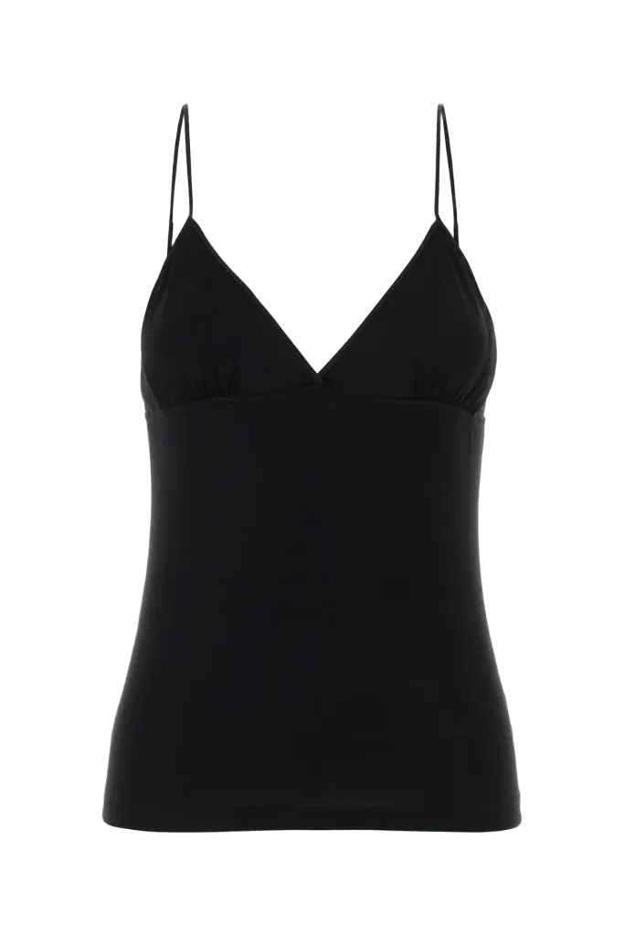 Saint Laurent Fines Tank Top — Black