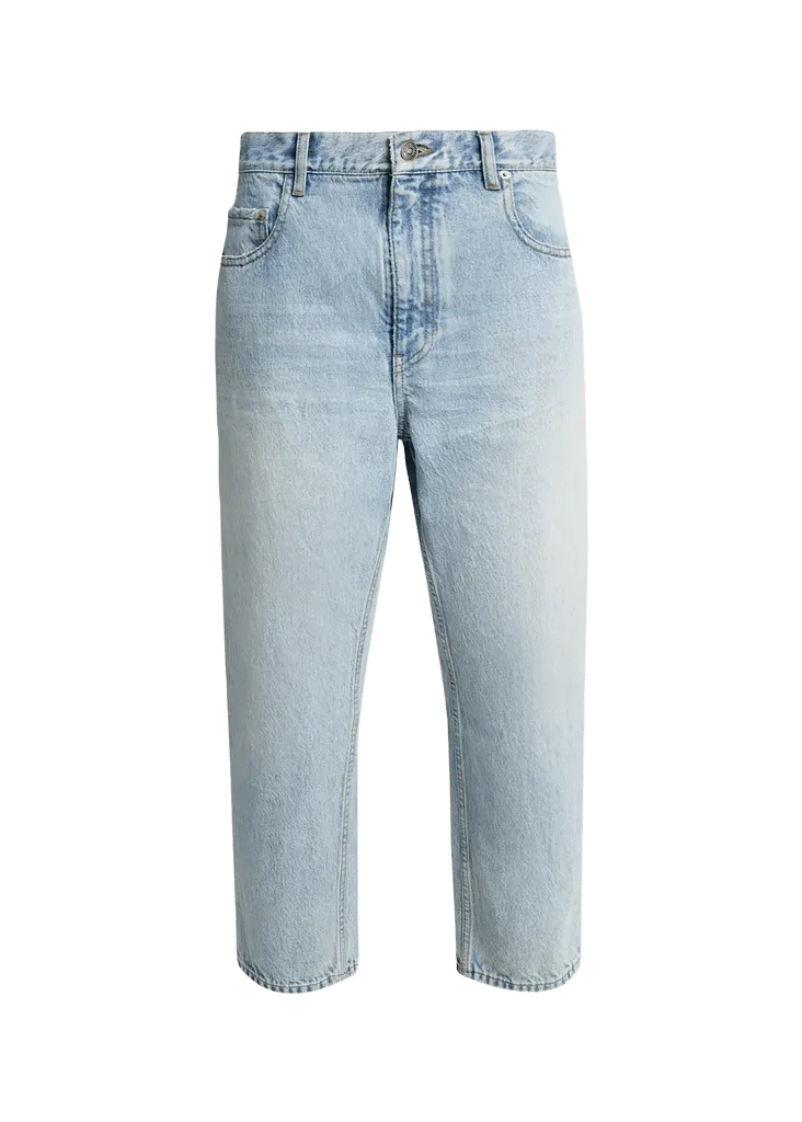 Balenciaga Organic Cotton Vintage Straight-Leg Crop Jeans