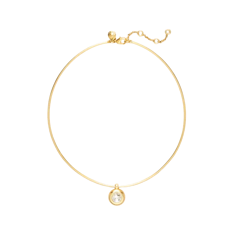 Bezel-collar necklace