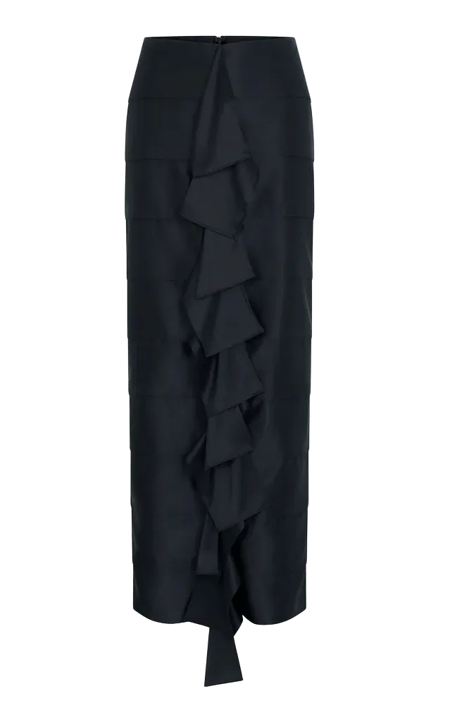 Caroline Silk Maxi Skirt