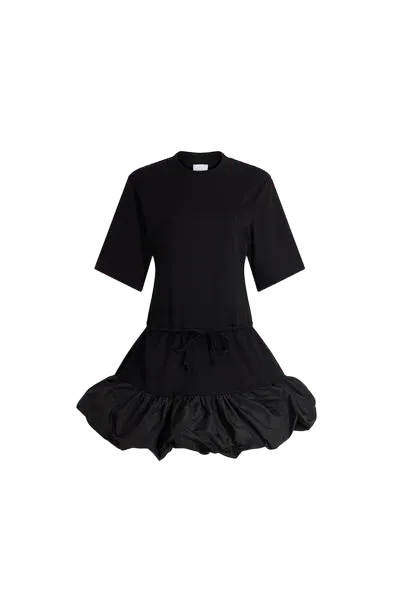 Organic cotton dress with faille details