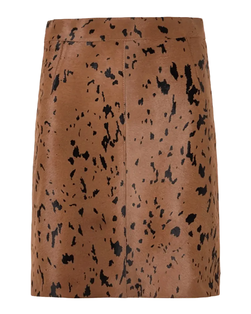 Appaloosa Spots Calf Hair Mini Skirt