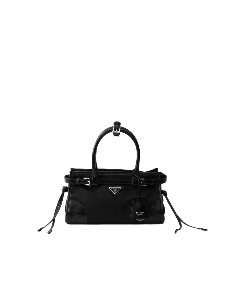 Prada Bonnie small Re-Nylon and leather handbag