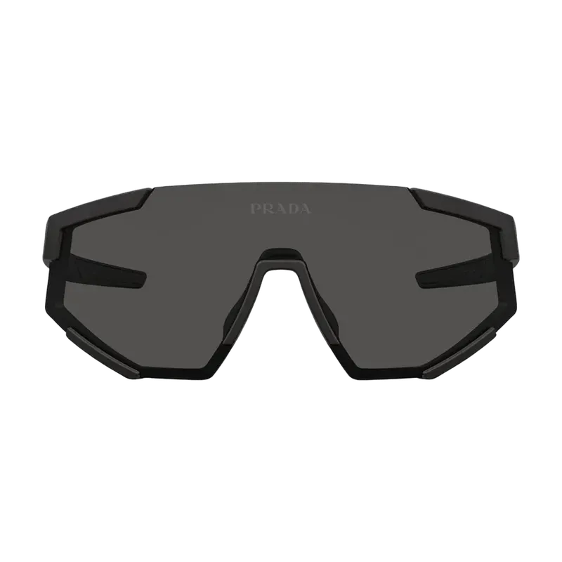 Prada 0PS04WS-DG006F39 Tinted Lens Shield Sunglasses — Black