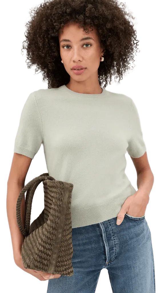 Relaxed Short Sleeve Sweater
