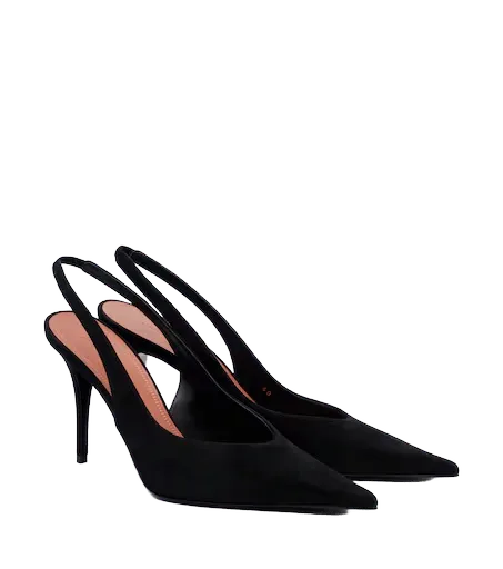 Anok suede slingback pumps