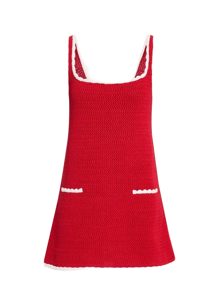 Brianna Crochet Mini Dress