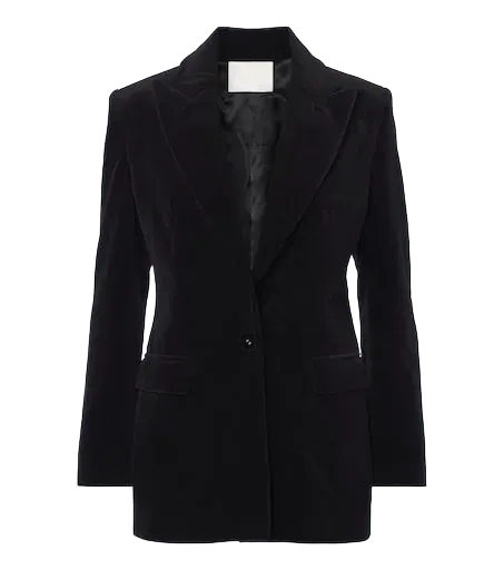 Daimy cotton velvet blazer