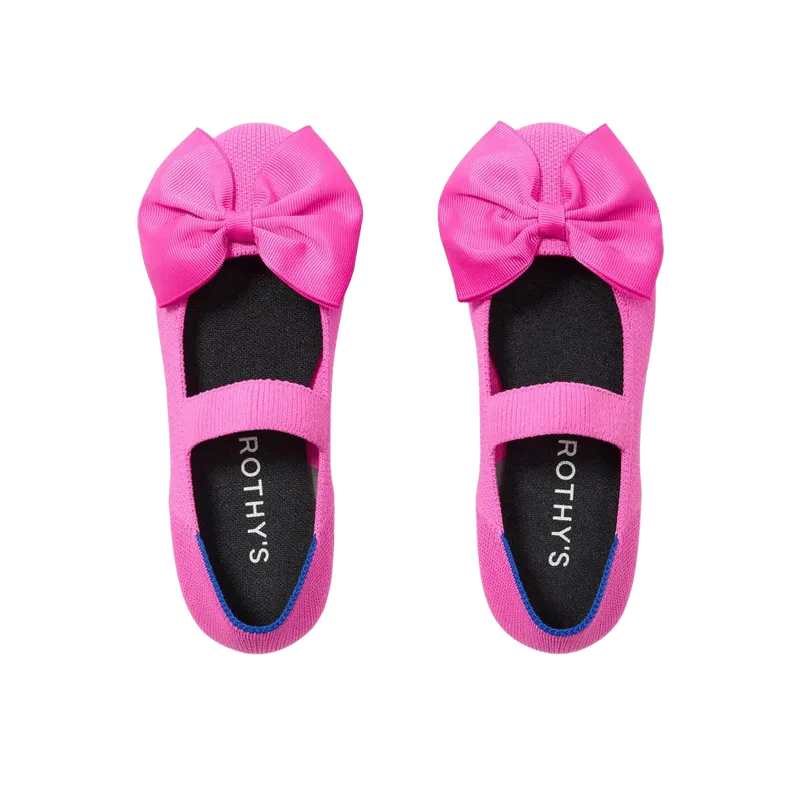 The Kids Big Bow Mary Jane - Dragon Fruit