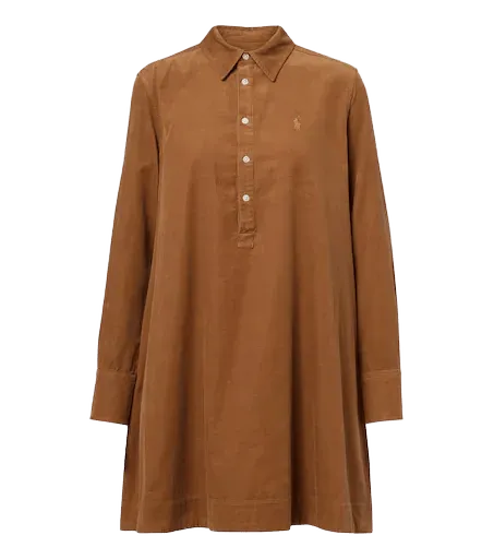 Cotton corduroy minidress