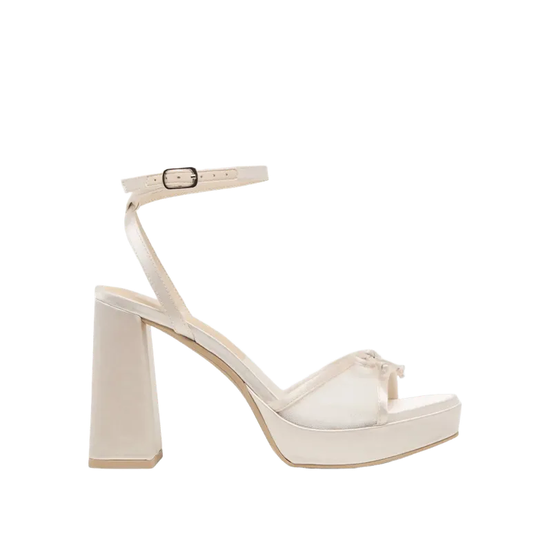 Pandor Heels White Tulle