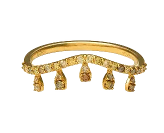 Natural Color Tiara Ring