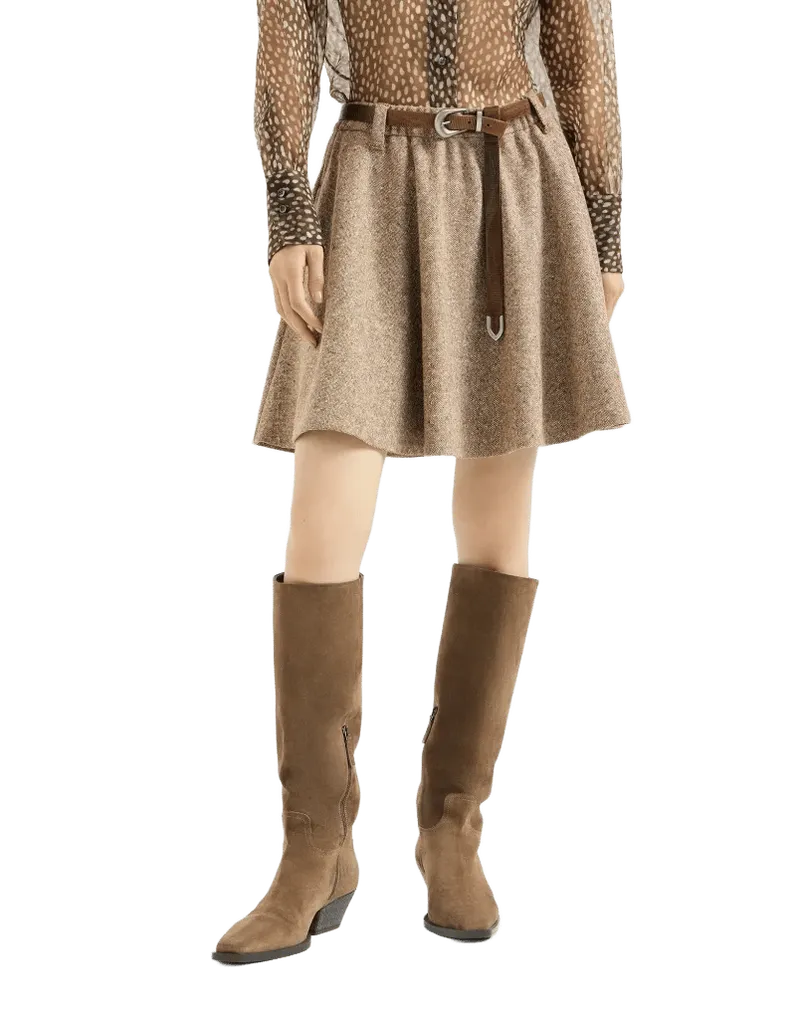 Donegal mini circle skirt