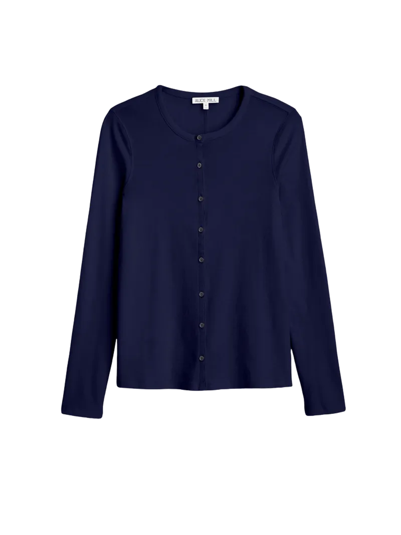 Scout Cardigan in Cotton Rib