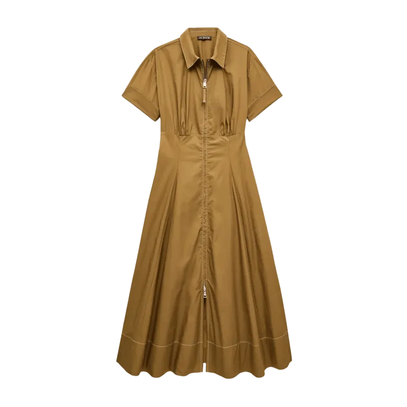Arden shirt-dress in cotton poplin