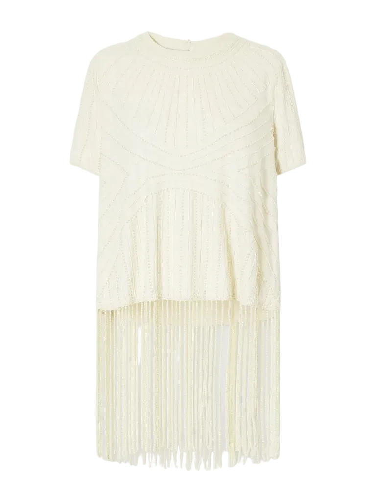 Carlotta embellished cotton blouse